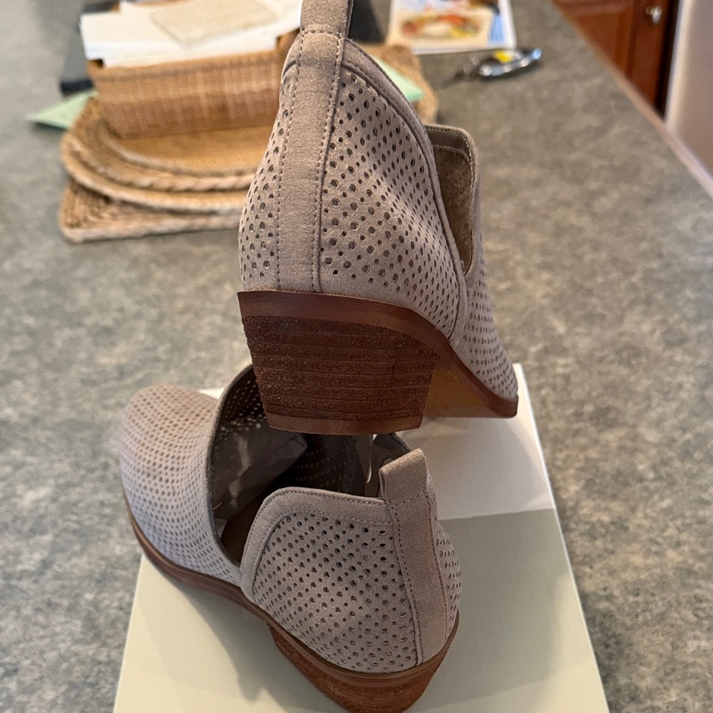 BP Taupe Perforated Ankle Boots - Picture 4 of 6